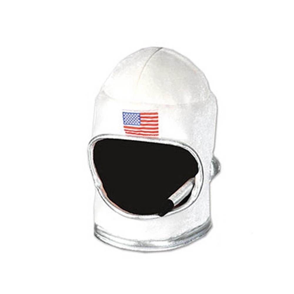 New Adult White Plush Mars Astronaut Spaceman Helmet